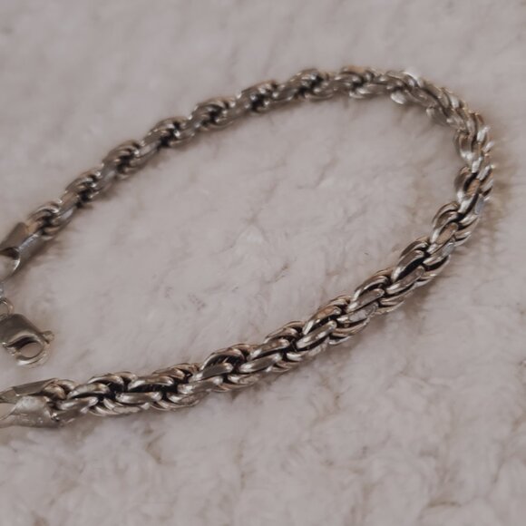 s-l400.jpg Silver Bracelet 925 Sterling Heavy Men or Womens